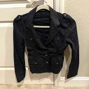 EUC Black Express Pinstripe Blazer Size 8